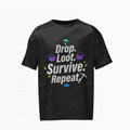 "Fortnite: Drop, Loot, Survive, Repeat" - Kratka majica s tiskom