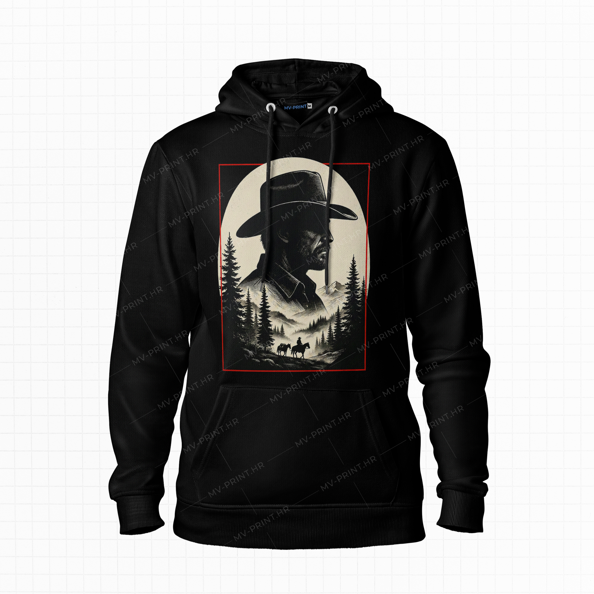 "Red Dead Redemption 2 - V1" - Majica s kapuljačom s tiskom