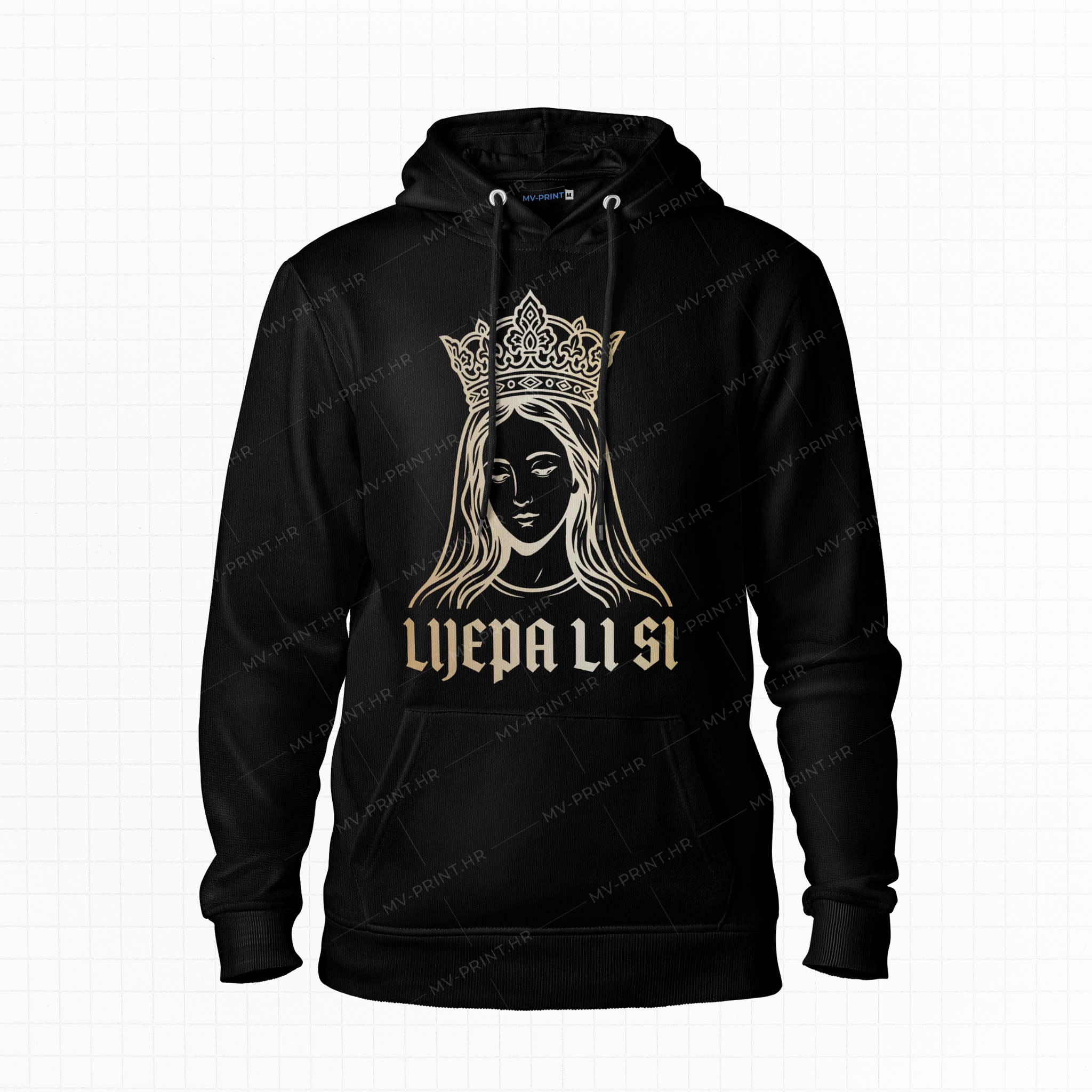 "Djevica Marija - Lijepa li si" - Majica s kapuljačom s tiskom