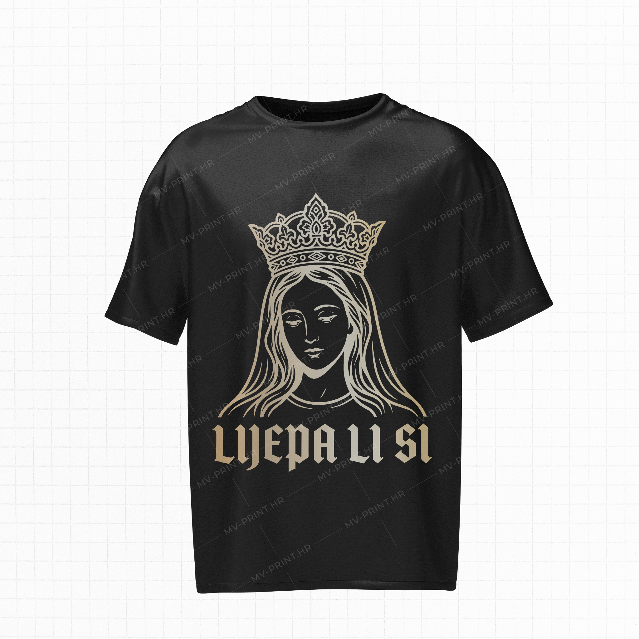 "Djevica Marija - Lijepa li si" - Kratka majica s tiskom