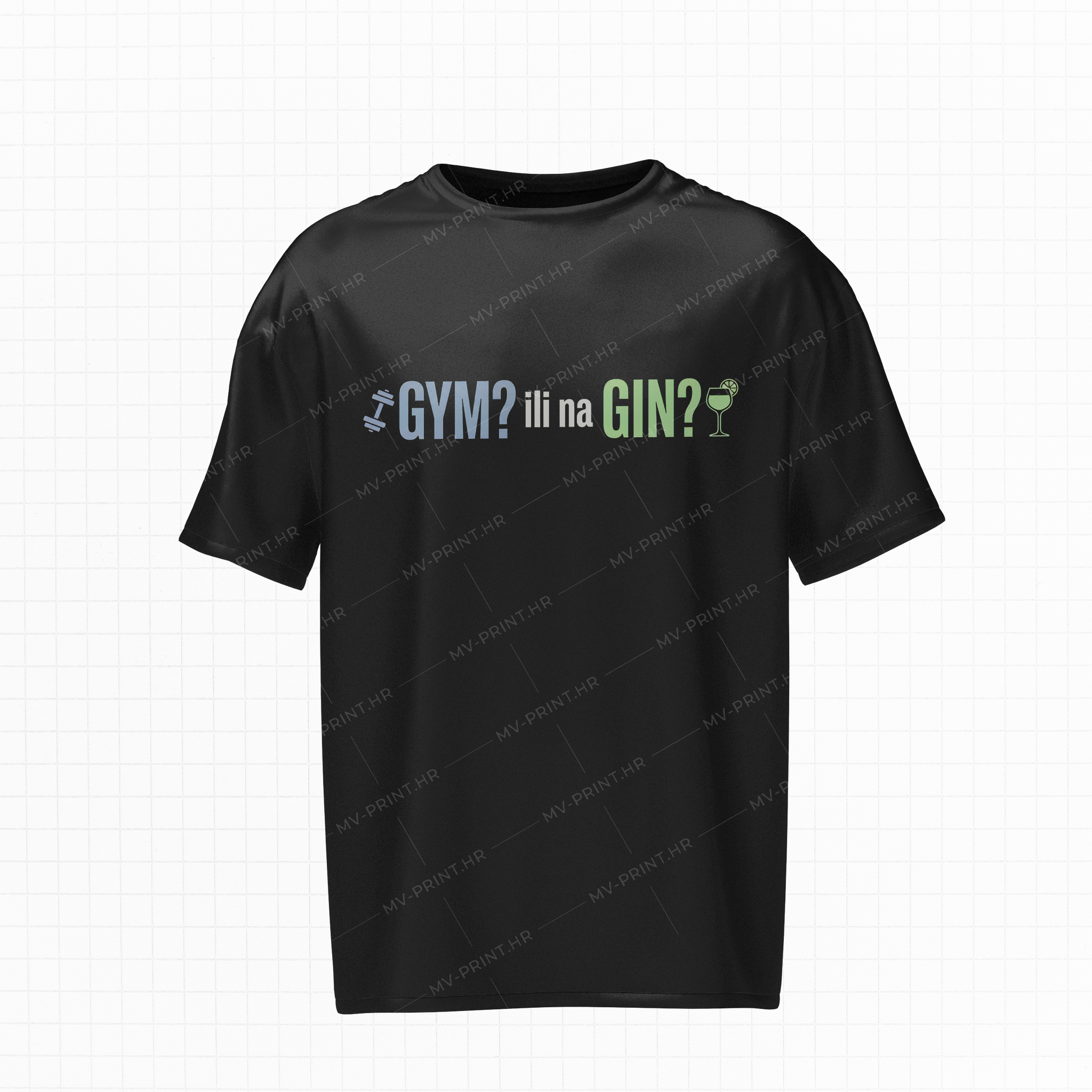 GYM ili GIN? - Kratka majica s tiskom