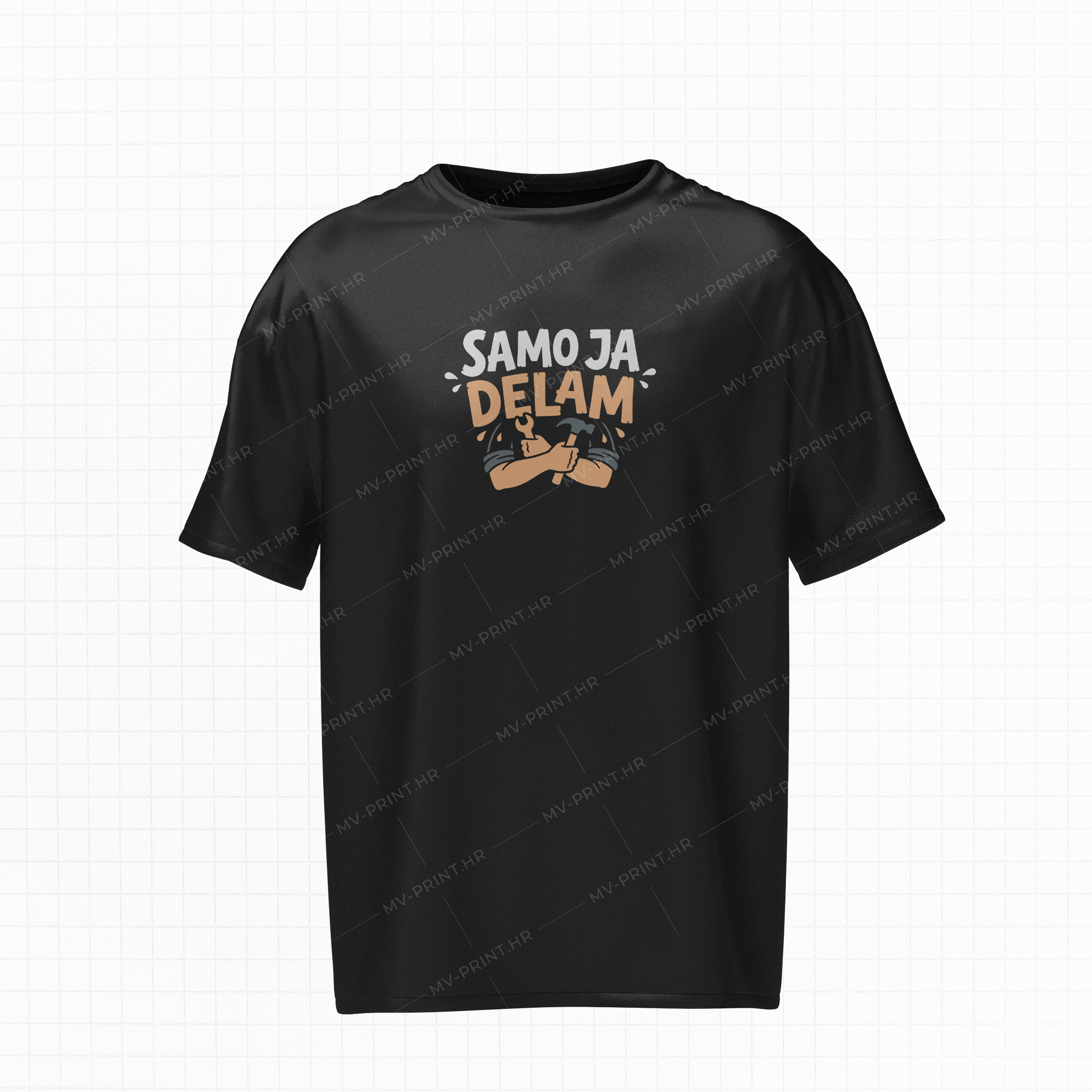 "Samo ja delam" - Kratka majica s tiskom